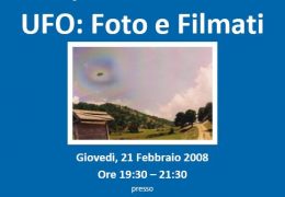 Incontro sul tema: “UFO, foto e filmati”