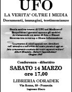 Conferenza sul tema “UFO: la verità oltre i media”