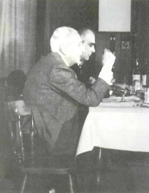 Alberto Perego e Eufemio Del Buono durante una conferenza a Roma
