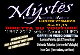 Lunedì 27 Marzo 2017 – Intervista con Pino Morelli a “Mystes: incontri esoterici d’autore”